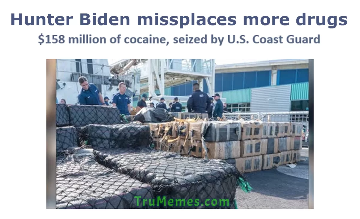 Coast Guard seizes Biden Cocaine Shipment in 2nd Whitehouse Cocaine-Gate Scandal