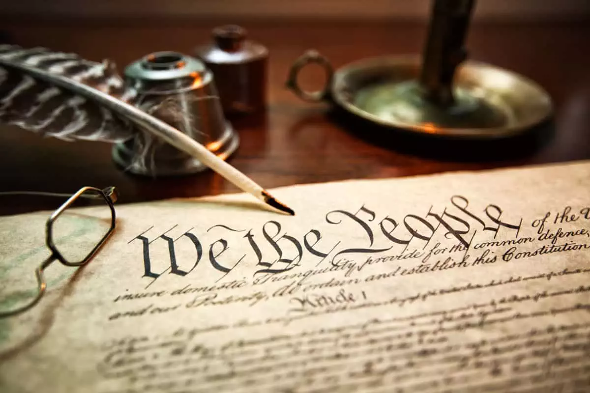 candle-quill-and-inkwell-with-constitution-of-the-USA