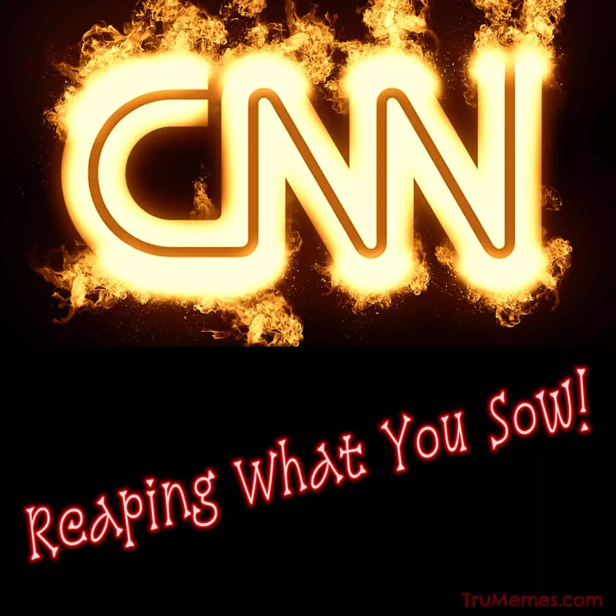 CNN On Fire Reaping What You Sow-2