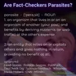 Fake-Checkers are Parasites