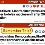 NY Post 2020-11 vs 2022-08 - Trump vaccine delayed by Dems and Pfizer